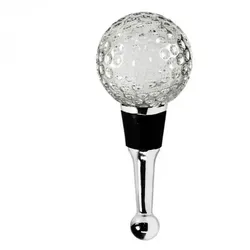 EDZARD Flaschenverschluss Golf für Champagner, Wein und Sekt, Höhe 10 cm, Muranoglas-Art, Handarbeit