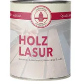 Bamberger Farbwerke Holzlasur Matt für Innen & Außen, wetterfest, Holzschutz (Weiss, 750ml)