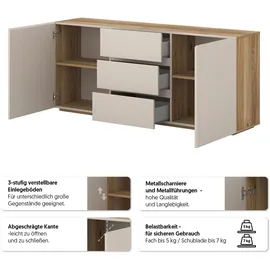 OTTO home Criss 150 x 64 x 34 cm Beige