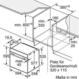 Bosch HERDSET BOSCH Backofen XXL EcoClean + Induktionskochfeld QuickStart rahmenlos autark 60 cm