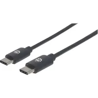 Manhattan USB-C 0,5 m Schwarz