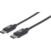 Manhattan USB-C 0,5 m Schwarz