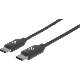Manhattan USB-C 0,5 m Schwarz