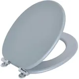 LuxusKollektion Küchenorganizer-Set WC Sitz Absenkautomatik MDF Holzkern Deckel Klobrille Grey