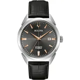 BULOVA Automatikuhr 96B422 Leder 42 mm 96B422