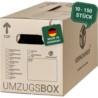 40 x Umzugskarton Smart 40 kg Traglast stabile Umzugskiste Umzug Umzugsmaterial 2-wellige Movebox BB-Verpackungen