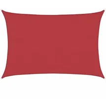 vidaXL Sonnensegel 160 g/m2 Rot 3,5x5 m HDPE