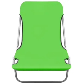 vidaXL Sonnenliege 182 x 55 x 24 cm grün klappbar 2 St.