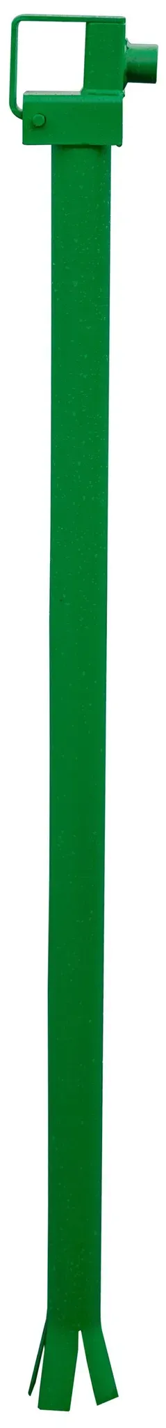 Auflagepfosten mit Dreikantverschluss für Wegesperren, grün