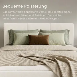 home collective Polsterbett 140 x 200 cm Beige