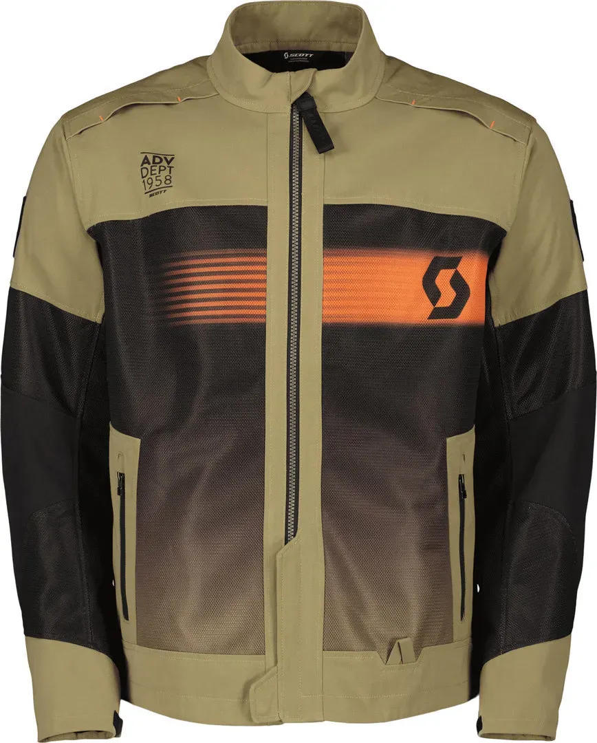 Scott X-Tream Air Motorrad Textiljacke, grün, Größe L für Männer