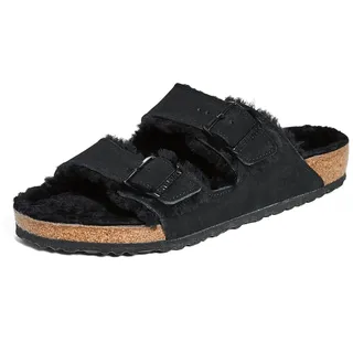 Birkenstock Arizona Weichbettung Birko-Flor schwarz 46