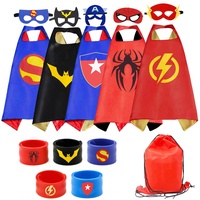 RioRand Superhelden Kostüm Kinder Dress Up 5PCS Superheld Capes Set für Jungen Geburtstagsfeier Geschenke