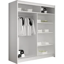 Mirjan24 Schiebetürenschrank Lino I 2-türig 200 x 210 x 60 cm Schwarz/Artisan Eiche