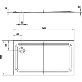 Kaldewei SUPERPLAN CLASSIC XXL 412-1