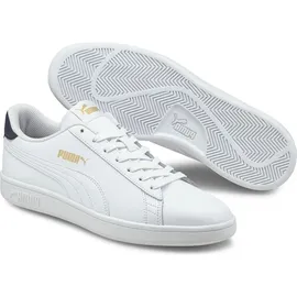 Puma Smash v2 L puma white-peacoat-puma team gold 45