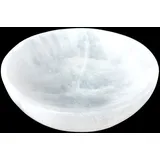 Steinfixx Selenit Kristall Ladeschale I Schmuckschale I Durchmesser 10cm I ca. 300gr. I zum Aufladen Ihrer Edelsteine | Dekoration | Landhaus I AAA-Qualität I Marokko
