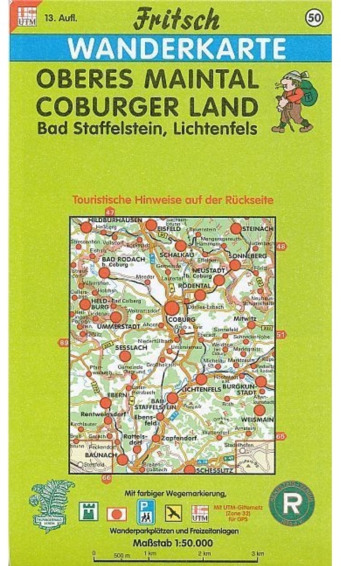 Fritsch Karte - Oberes Maintal, Coburger Land, Karte (im Sinne von Landkarte)