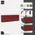 Set One by Musterring Reno TV-Lowboard 182 cm Rot/Bordeaux Glas
