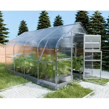 klasika greenhouses Klasika Drop Gewächshaus Transparent Polycarbonat 6 mm 10 m2