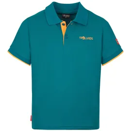 TROLLKIDS - Bergen Polo XT 128, lagoon green - Polo-Shirt Gr türkis