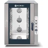 HENDI Kombidämpfer Digital, Heißluft- mit Dampfbackofen, 3 reversierenden Lüftern, mit Temperaturfühler, Temperatur bis 260°C, Elektr. Timer, 12x GN 1/1, 400V, 13800W, 920x834x(H)1195mm, Edelstahl