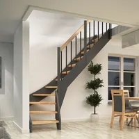 DOLLE Raumspartreppe Faro 243-299 cm Buche/Edelstahl