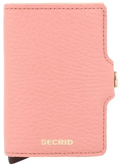Secrid Twinwallet Kreditkartenetui RFID Schutz Leder 7 cm  rosa