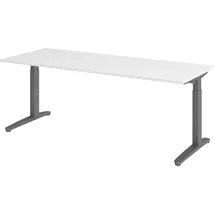 bümö Schreibtisch Serie-XB Weiß / Graphit