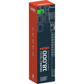 Nebo Davinci 18000 Taschenlampe - Black / Orange - 18000 Lumina