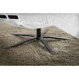 KAWOLA Relaxliege LETICIA Feincord 0 x 0 x 0 cm Silber mit Nackenkissen