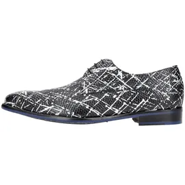 Floris van Bommel Schuhe schwarz weiß 18159 für Herren, schwarz, Größe 43 1⁄3 EU / 9 UK
