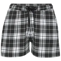VIVANCE Pyjamashorts kariert Schwarz/Weiß 40/42