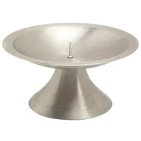 Nklaus Kerzenleuchter Scheibenleuchter Ø11cm Messing Silber