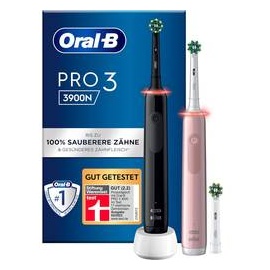 Oral B Pro 3 3900 + 2. Handstück schwarz/rosa Gift Edition