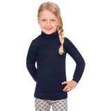 TRIGEMA Damen Mädchen Langarm Ski/Sport-Rolli Pullover, Navy, 92 EU