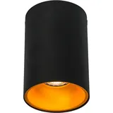 QAZQA - Moderner Strahler Schwarz mit Gold GU10 50mm - Deep