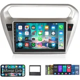 【1+32G】 Hodozzy Android Autoradio für Peugeot 301/Citroen Elysee 2013-2018, Autoradio Bluetooth 9 Zoll Touchcreen mit 24 Themen/Navi/WiFi/RDS/Spiegel-Link/SWC/USB