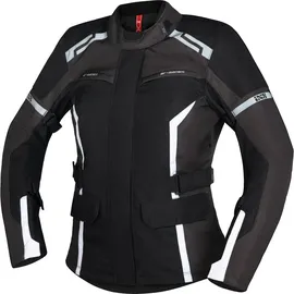 IXS Evans-ST 2.0 Damen Motorrad Textiljacke, schwarz/grau/weiß, S