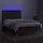 vidaXL Boxspringbett mit Matratze & LED Dunkelbraun 140x200 cm Stoff