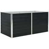 vidaXL Garten-Hochbeet verzinkter Stahl 160 x 80 x 77 cm Anthrazit