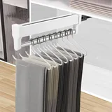 MAFAGE Ausziehbare Kleiderstange zum Herausziehen der Kleiderbügel Verstellbarer Kleiderschrank Teleskopstange Kleiderstange 597mm Weiß