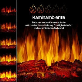 Kesser Elektrokamin mit Heizung Weiß