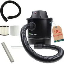 Siluk Aschesauger 1200W 18L mit DUAL Filter System Schwarz