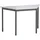 Sodematub Mehrzwecktisch lichtgrau, dunkelgrau Trapezform, Vierkantrohr grau, 60,0/120,0 x 60,0 x 74,0 cm