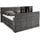 U N O Sports Carryhome Boxspringbett Dunkelgrau, + grau ¦ Maße (cm): B: 202 H: 123