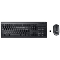 Fujitsu LX410 Wireless Keyboard Set schwarz, USB, DE (S26381-K410-L420)