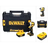 DeWalt DCF 850 Akku Schlagschrauber 18 V 205 Nm 1/4" Brushless + 1x Akku 5,0 Ah + TSTAK - ohne Ladegerät