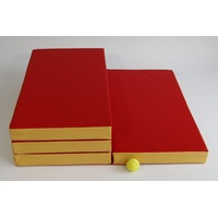 NiroSport Weichbodenmatte Turnmatte Klappmatte Gymnastikmatte 200 x 100 x 8 cm Fitness (1er-Pack), abwaschbar, robust rot