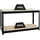 Proregal Werkbank Holz 90 x 160 x 60 cm schwarz höhenverstellbar